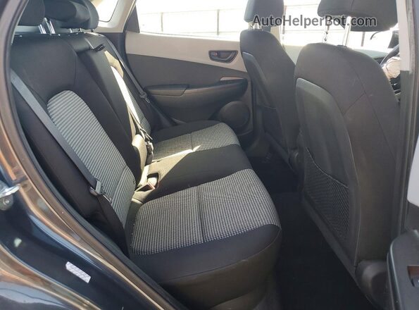 KM8K12AA7KU267362 2019 HYUNDAI KONA Gray Widok wnętrza z tyłu
