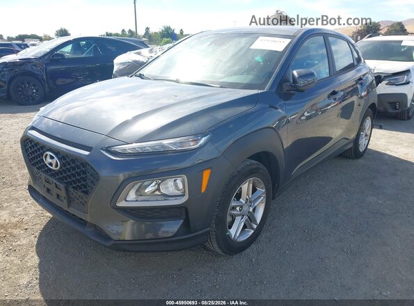 KM8K12AA7MU742012 2021 HYUNDAI KONA Gray Vista tres cuartos delantera izquierda