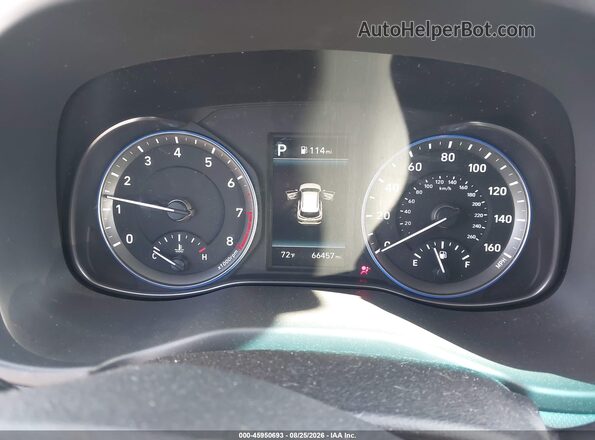 KM8K12AA7MU742012 2021 HYUNDAI KONA Gray Vista de los asientos traseros