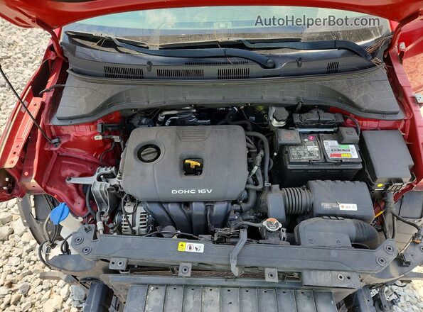 KM8K12AA8KU299219 2019 HYUNDAI KONA Красный Вид подкапотного пространства