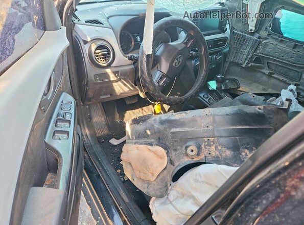 KM8K12AA9LU454281 2020 HYUNDAI KONA Black Widok deski rozdzielczej