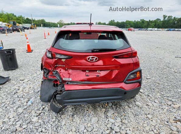 KM8K12AA9MU662291 2021 HYUNDAI KONA Red Widok z tyłu