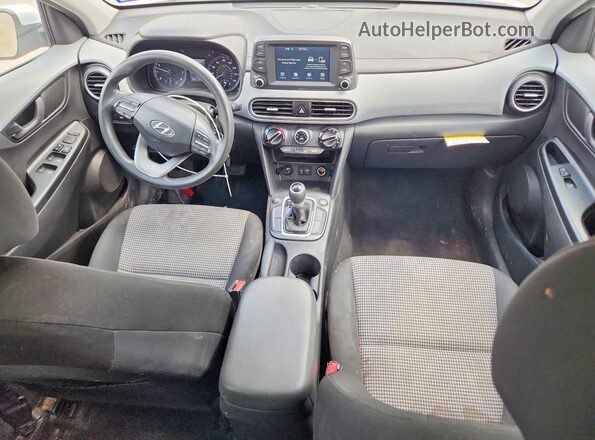 KM8K1CAA0MU680720 2021 HYUNDAI KONA White Առջևի վահանակի տեսք