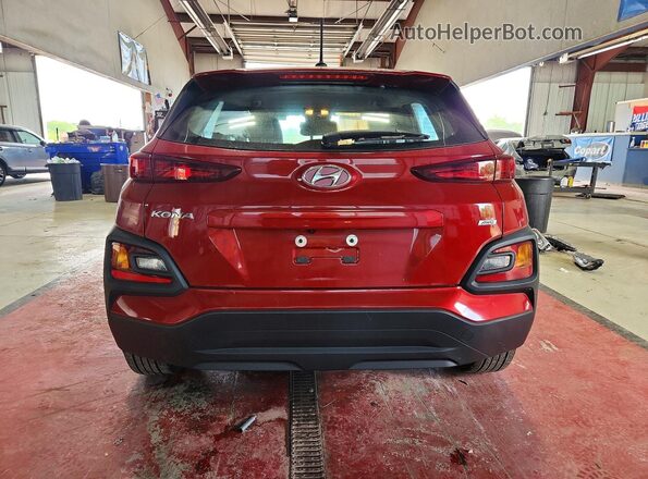 KM8K1CAA0MU709343 2021 HYUNDAI KONA Red Вид ззаду