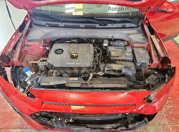 KM8K1CAA0MU709343 2021 HYUNDAI KONA Red Вид підкапотного простору
