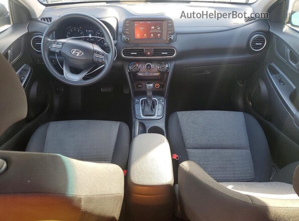 KM8K1CAA3JU086344 2018 HYUNDAI KONA Gray Առջևի վահանակի տեսք