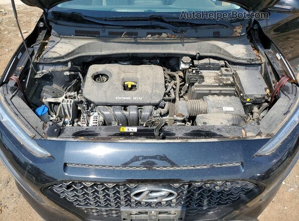 KM8K1CAA4KU296422 2019 HYUNDAI KONA Black Widok komory silnika