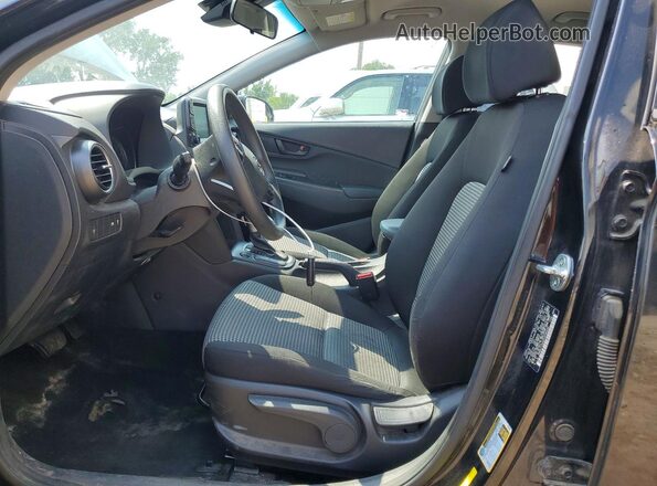 KM8K1CAA4KU296422 2019 HYUNDAI KONA Black Widok wnętrza z przodu
