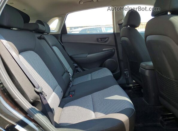 KM8K1CAA4KU296422 2019 HYUNDAI KONA Black Widok wnętrza z tyłu