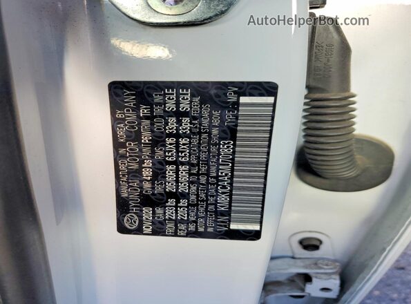 KM8K1CAA5MU701853 2021 HYUNDAI KONA White Շարժիչի բաժամունքի տեսք