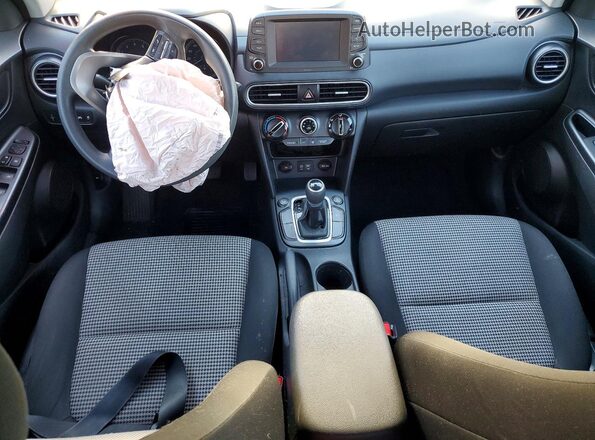 KM8K1CAA5MU701853 2021 HYUNDAI KONA White Առջևի վահանակի տեսք
