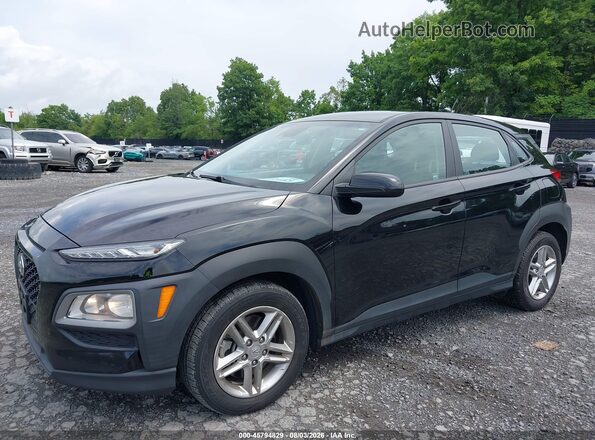 KM8K1CAA5MU722797 2021 HYUNDAI KONA Black წინა მარცხენა ხედი სამი მეოთხედიდან