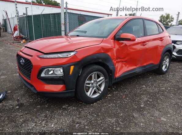 KM8K1CAA6LU584461 2020 HYUNDAI KONA Red Առջևի ձախ երեք քառորդ տեսարան
