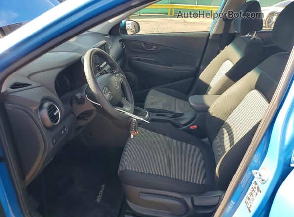 KM8K1CAA7LU405019 2020 HYUNDAI KONA Blue Front interior view