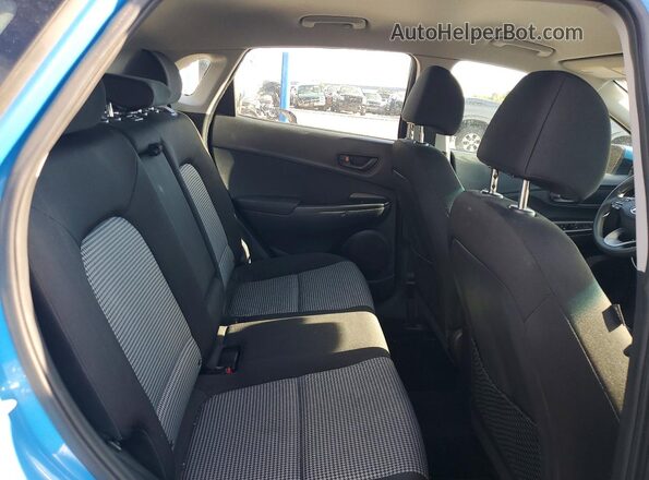 KM8K1CAA7LU405019 2020 HYUNDAI KONA Blue Rear seats view