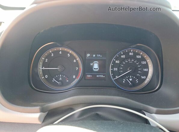 KM8K1CAA8LU415736 2020 HYUNDAI KONA Silver Вид щитка приладів