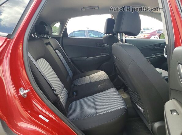 KM8K22AA2MU706435 2021 HYUNDAI KONA Red Vista de los asientos traseros