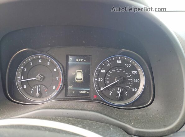 KM8K22AA2MU706435 2021 HYUNDAI KONA Red Vista del cuadro de instrumentos