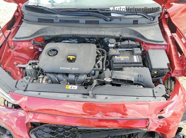 KM8K22AA2MU706435 2021 HYUNDAI KONA Red Vista interior trasera