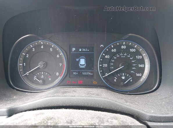 KM8K22AA3LU448778 2020 HYUNDAI KONA Black Հետևի նստատեղերի տեսք