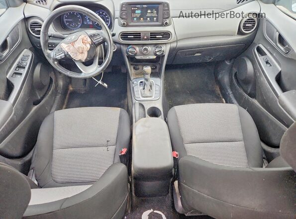 KM8K22AA4KU253982 2019 HYUNDAI KONA White წინა პანელის ხედი