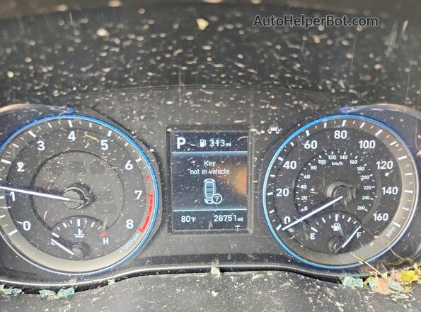 KM8K22AA4MU613058 2021 HYUNDAI KONA Black Սարքավորումների վահանակի տեսք
