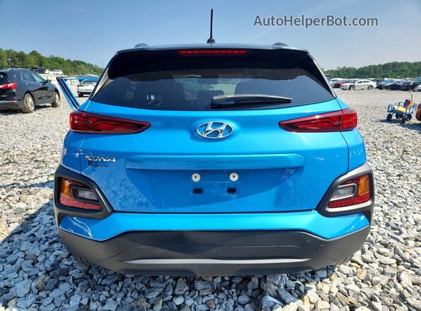 KM8K22AA6LU504258 2020 HYUNDAI KONA Blue Вид ззаду