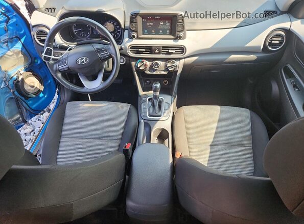 KM8K22AA6LU504258 2020 HYUNDAI KONA Blue Вид панелі приладів