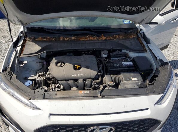 KM8K22AA6MU613725 2021 HYUNDAI KONA White Շարժիչի բաժամունքի տեսք