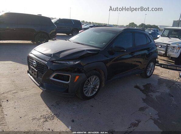 KM8K22AA7JU103542 2018 HYUNDAI KONA Black Przód lewy