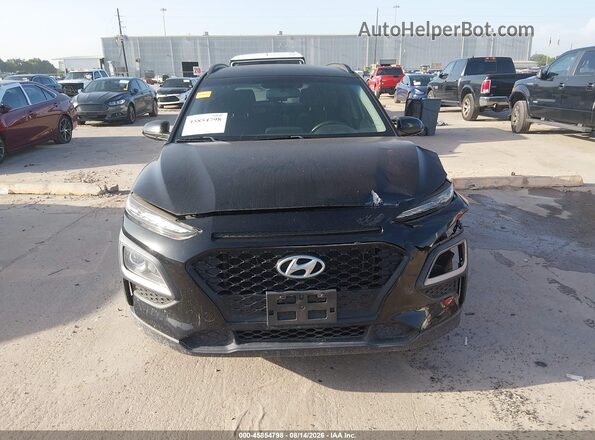 KM8K22AA7JU103542 2018 HYUNDAI KONA Black Widok wnętrza z tyłu