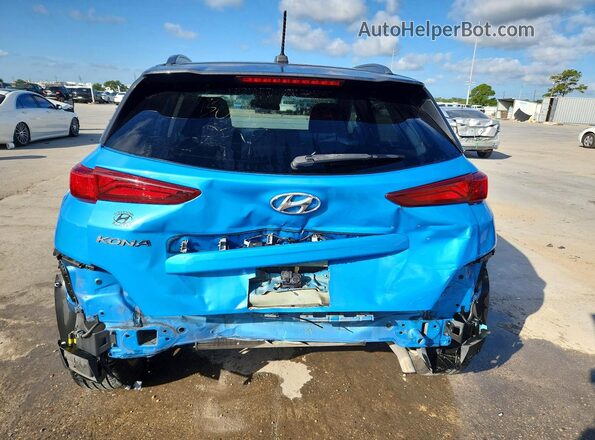 KM8K22AA8KU202002 2019 HYUNDAI KONA Blue Հետևի տեսք