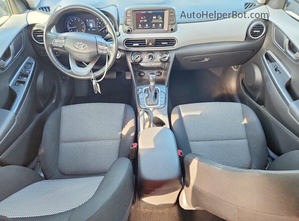 KM8K22AA8KU202002 2019 HYUNDAI KONA Blue Առջևի վահանակի տեսք