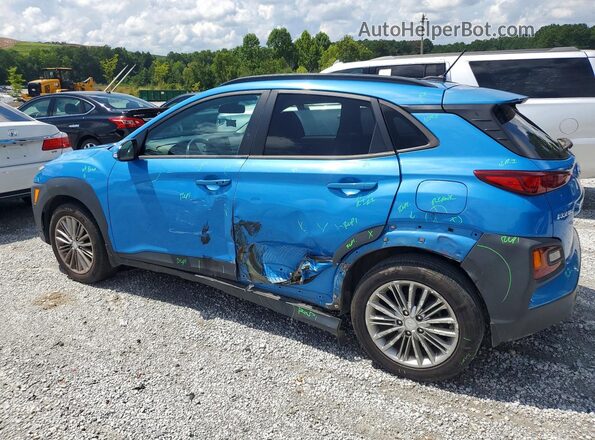 KM8K22AA8LU568754 2020 HYUNDAI KONA Blue Rear left