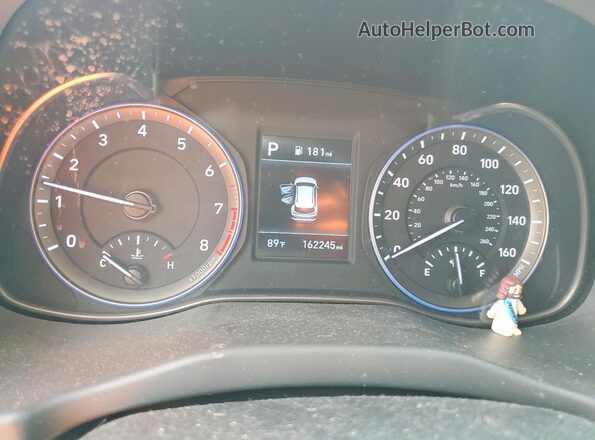 KM8K22AA8LU568754 2020 HYUNDAI KONA Blue Instrument cluster view