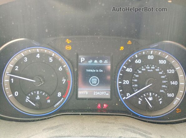 KM8K22AA8MU598953 2021 HYUNDAI KONA Black Instrument cluster view