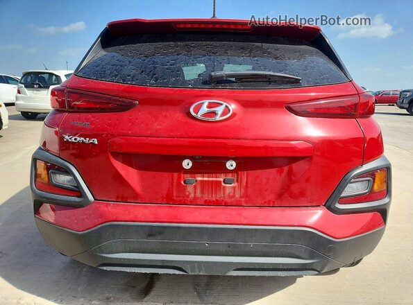 KM8K22AA8MU670315 2021 HYUNDAI KONA Red Rear view