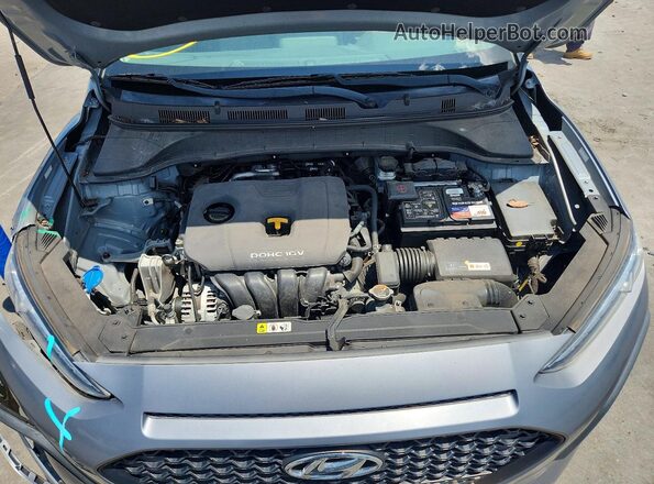 KM8K22AAXJU100246 2018 HYUNDAI KONA Gray Engine compartment view
