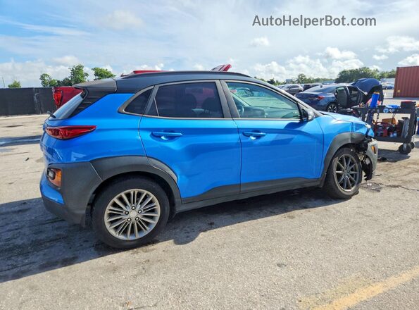 KM8K22AAXKU334176 2019 HYUNDAI KONA Blue Հետևի աջ