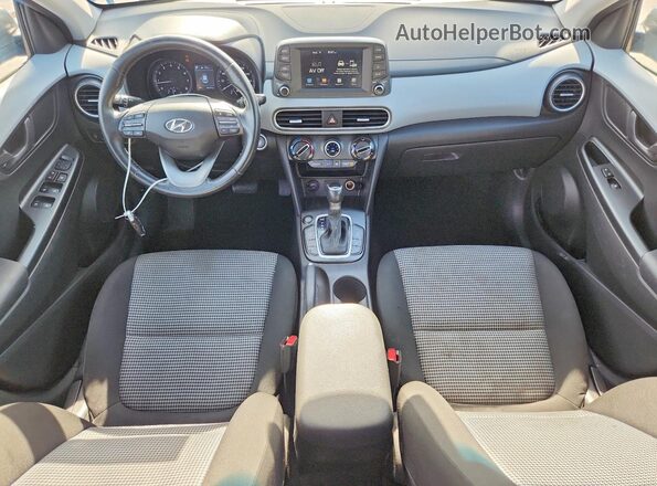KM8K22AAXKU334176 2019 HYUNDAI KONA Blue Առջևի վահանակի տեսք