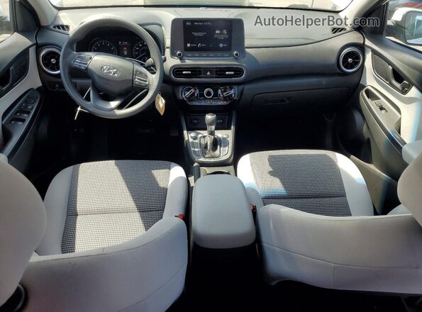 KM8K22AB3NU803623 2022 HYUNDAI KONA White Dashboard view