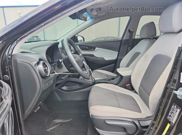 KM8K22AB5NU843010 2022 HYUNDAI KONA Black Սալոնի դիմացի տեսք
