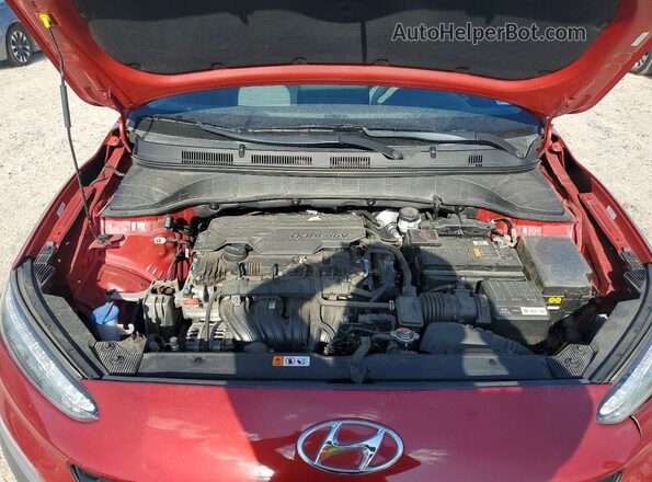 KM8K22AB5PU036845 2023 HYUNDAI KONA Red Vista del compartimento del motor
