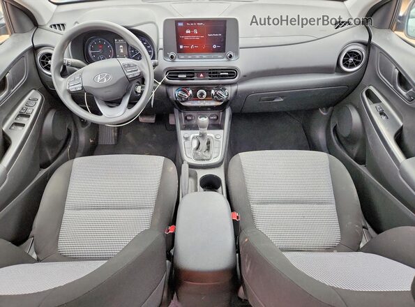 KM8K22AB8NU815962 2022 HYUNDAI KONA Gray Widok deski rozdzielczej