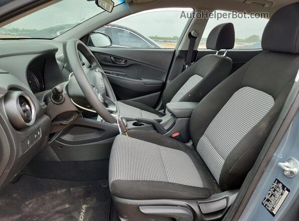 KM8K22AB8NU815962 2022 HYUNDAI KONA Gray Widok wnętrza z przodu