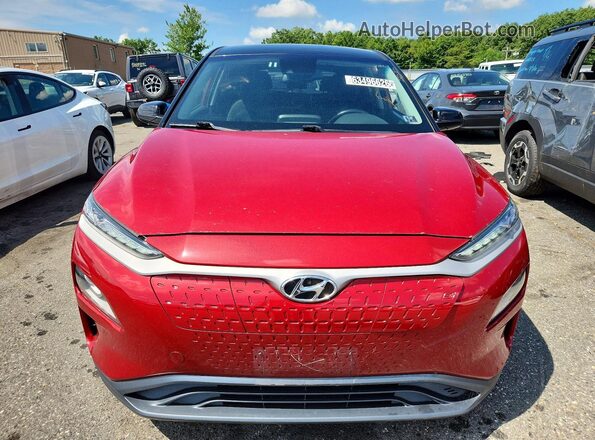 KM8K23AG2MU134146 2021 HYUNDAI KONA Бордовый Вид спереди