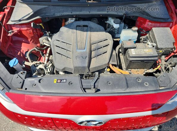 KM8K23AG2MU134146 2021 HYUNDAI KONA Бордовый Вид подкапотного пространства