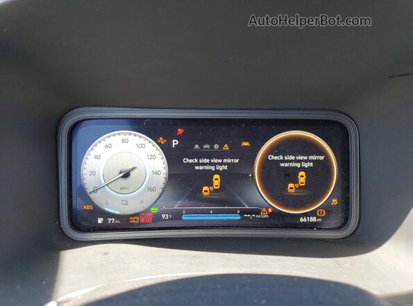 KM8K23AG5PU178372 2023 HYUNDAI KONA Gray Вид щитка приладів