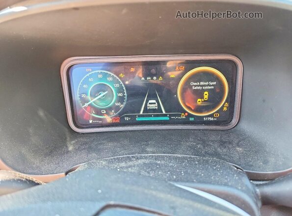 KM8K23AG5PU190859 2023 HYUNDAI KONA Red ხელსაწყოთა პანელის ხედი