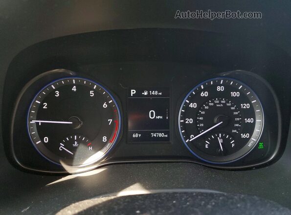 KM8K2CAA1JU166769 2018 HYUNDAI KONA Белый Вид щитка приборов